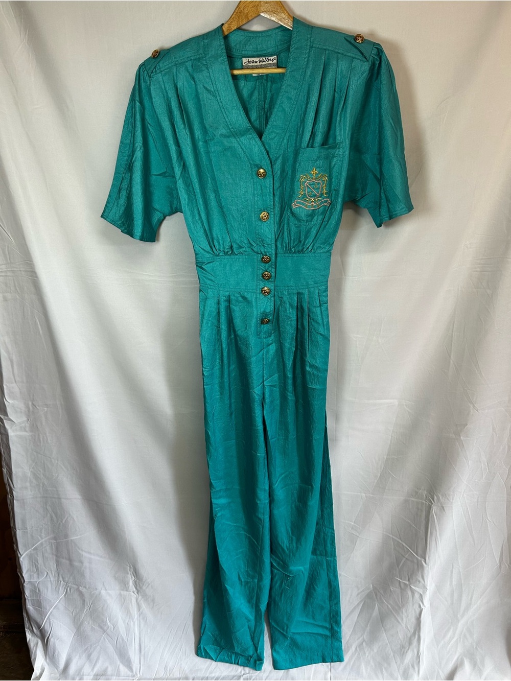 Joan Walter’s Vintage Retro Teal Color Jumpsuit Size 10